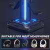KDD RGB Headset Controller Stand & Headphone Stand with Charger Port and Storage view 4