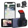 Dual Dash Cam Front and Rear Inside | 1080P Car DVR Camera Built-in GPS | APP Control | 150 Wide Angle | Super Night Vision | 24/7 Parking Monitor with G-Sensor | Loop Recording view 1