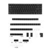 YMDK Ultra-Slim Low Profile Keycaps 127 Keys Dye-Sub JWA Profile Backlit Shine Through Keycap for nuphy keychron 61/68/87/98/104/108 MX Ultra-Slim Keyboard view 3