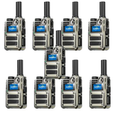 [Lifetime Free] Unlimited Range Walkie Talkies 4G LTE Long Range Two-Way Radios with Nationwide & Global Range,Multi-Function Light & SOS Alert Poc Radios for Wilderness Hiking,Truck Fleet (9 Pack)