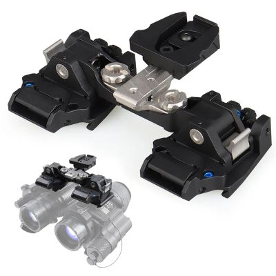 Binocular Bridge NVG Mount,Night Vision Goggles Night Vision Adapter Helmet Mount for PVS-14 /PVS-18, Mum, GT-14 - Aluminum Alloy(Black)