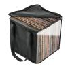 12" Vinyl Record Storage Bag | DJ Record Box Organizer Carrying Bag With Lids & Handles | LP Records Album Storage Case Holds Up 50 Vinyl Albums With Clear Window view 1