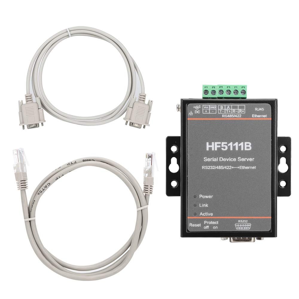 DANAIXZ HF5111B Serial Server 3 in 1 RJ45 RS232 RS485 RS422 to Ethernet Serial Device Server DTU with High Speed Data Transmission for Industrial Automation and Network