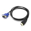Decours 1080P PC Computer HDTV to VGA Video Converter Male to Adapter for Laptop Monitor Projector to view 3