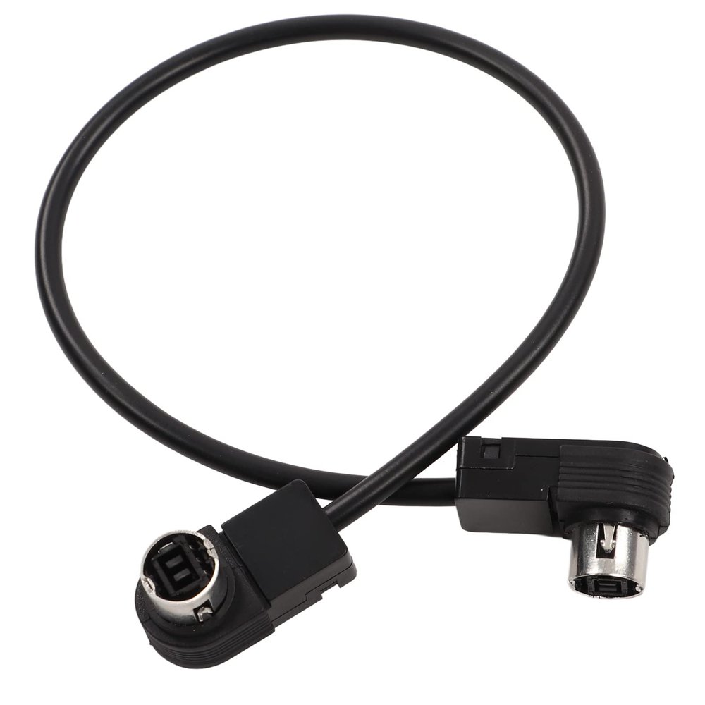 KunEchevyr 30cm Car AUX Input Adapter, CD Player Audio Cable, Toughness Replacement for, UniLink Devices, with ABSMetal Material for N333RS, DVA 7996R, CDA 9855R,