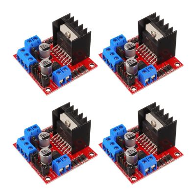 4pcs L298N Motor Drive Controller Board DC Dual H-Bridge Robot Stepper Motor Control and Drives Module for Smart Car Power