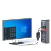 LINGQE Portable pl-UG and Play V/GA to HDM-Compatible Output 1080P HD TV AV HDTV PC Video Cord VGA2HDMI Converter view 2
