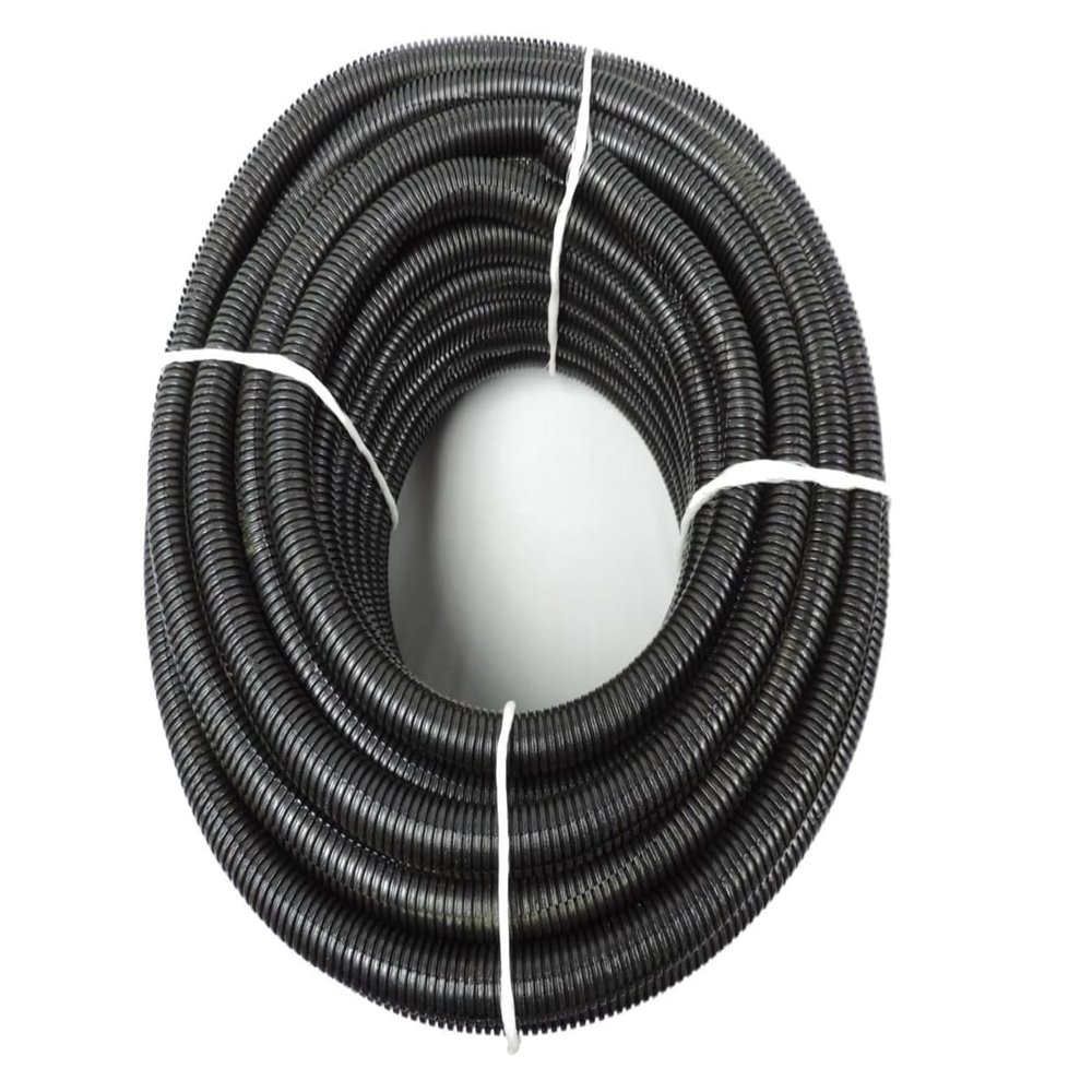 1" in. Dia Black Flexible Corrugated Polyethylene Split Tubing
