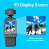 XUMIUZIY Mini Body Camera with Audio Video Recording, 1080P Pockets Vlogging Camera with Rotatble Lens, Anti Shake & WiFi Support for Outdoor Photography view 2