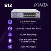 Alta Labs S12 | 12-Port SFP+ Distribution Switch | 1, 2.5, 5, or 10 Gbps per Port | VLAN Stacking | Egress/Ingress Rate Limiting | IGMP Snooping | Bluetooth Setup & Cloud Management | Rack/Wall Mount view 2