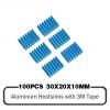 10PCS Black Pi Heatsinks Cooler Aluminum 9x9x12mm with Adhesive for Cooling Pi 3/2 Model B LV8729/TMC2100 view 2