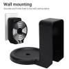 ASHATA Wall Mount Holder for Dot 5th 4th Generation, ABS No Drill Smart Speaker Bracket, with Cable Management, for Bathroom Kitchen Living Room Bedroom (Black) view 4