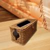 blloocod Cord Organizer Cable Management Box, Power Strips Container Case with Imitation Rattan Design for Office Bedroom TV Desk Cord Organization- 32cmx13cmx13cm view 4