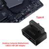 Geavonyg USB 3.0 19Pin/20Pin Male to Female Connector Header 90 Degree Converter Computer Accessory for Desktop Motherboard view 2