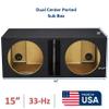 15" Dual Center-ported sub Box Speaker Box subwoofer Enclosure Stereo car Audio Home Audio Universal Use view 2