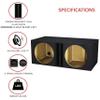 15" Dual Center-ported sub Box Speaker Box subwoofer Enclosure Stereo car Audio Home Audio Universal Use view 3