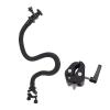 Bewinner Gooseneck Clamp Camera Mount, 180 Rotation Flexible Gooseneck Camera Stand, 1/4 Inch Universal Screw Cam Holder Bracket for Microphone Phone view 1