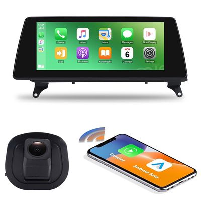 10.25'' Car Stereo with Wireless CarPlay Android Auto with CIC-System fit for BMW X5 E70 X6 E71 E72 xDrive30d xDrive35d, HD Touchscreen Radio Bluetooth, Mirror Link, FM, SWC,Backup Camera