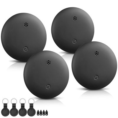 Air Tracker Tag-4 Pack Works with Apple Find My (iOS Only), Bluetooth Tracker Tag Keys Finder Tracking Tags Item Locator with Sounds Smart Tag Keys Item Finders Smart Tag for Keys