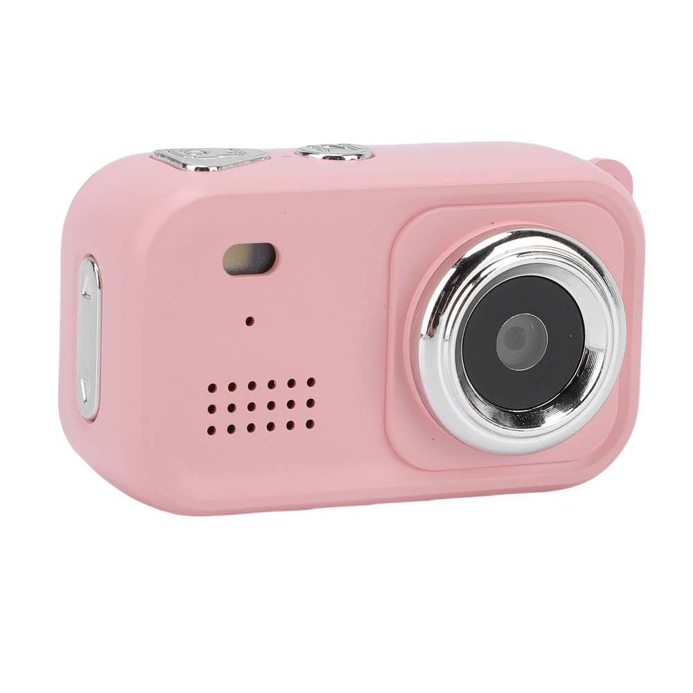 PUSOKEI Mini Thumb CameraPortable Wearable Sports Camera with 2.0" Screen 1080P HD Video Recorder for Outdoor Cycling Hiking Pet Monitoring with Wrist Strap (Pink)