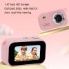 PUSOKEI Mini Thumb CameraPortable Wearable Sports Camera with 2.0" Screen 1080P HD Video Recorder for Outdoor Cycling Hiking Pet Monitoring with Wrist Strap (Pink) view 3