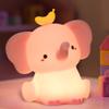 Attivolife Elephant Night Light for Kids, Cute Elephant Nursery Silicone Lamp, Rechargeable Animal Themed Room Bedside Decor Nightlight with Dimmable Timer, Gifts for Toddler Girl Teen Birthday Xmas view 1