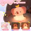 Attivolife Elephant Night Light for Kids, Cute Elephant Nursery Silicone Lamp, Rechargeable Animal Themed Room Bedside Decor Nightlight with Dimmable Timer, Gifts for Toddler Girl Teen Birthday Xmas view 2