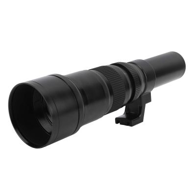 ciciglow Ultra Long Zoom Telephoto Lens, 500mm F6.3, Achromatic Refractor Mirror Design, Manual Focus, Depth of Field Scales, Ideal for Bird and Wildlife Photography (Black)