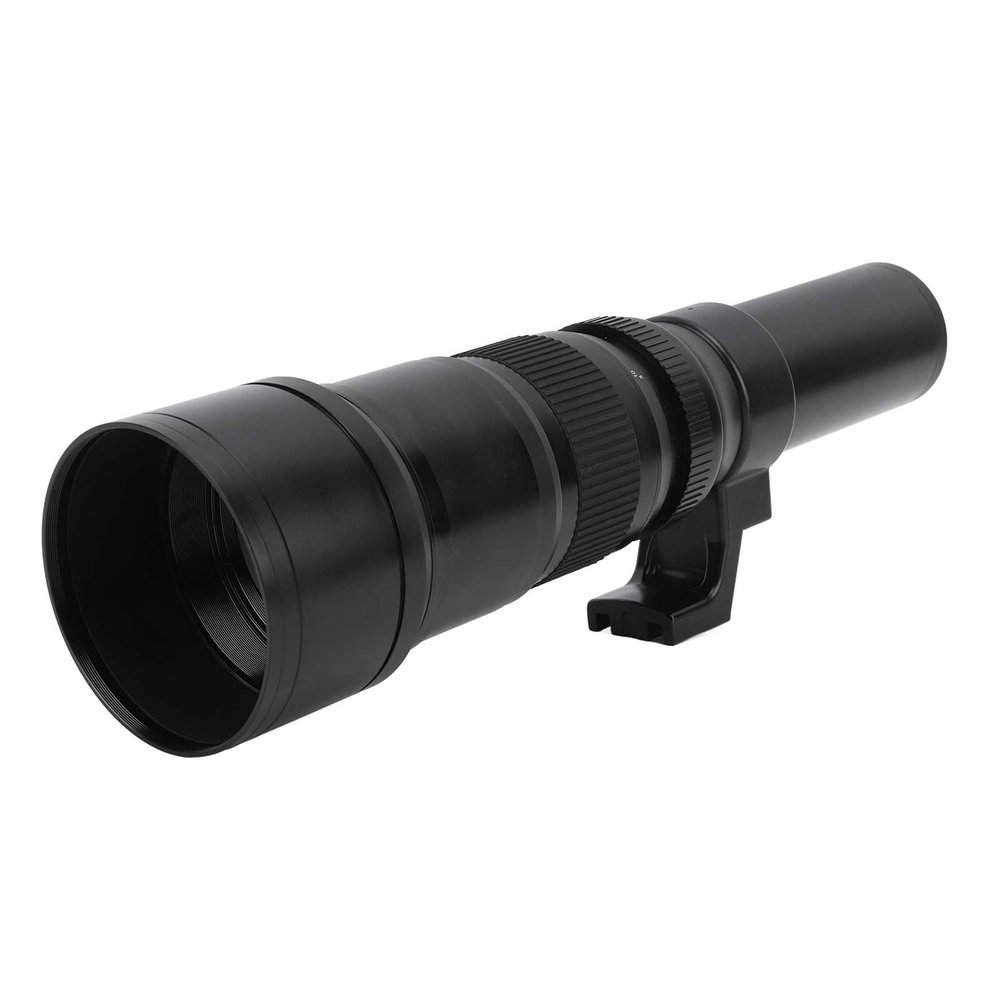 ciciglow Ultra Long Zoom Telephoto Lens, 500mm F6.3, Achromatic Refractor Mirror Design, Manual Focus, Depth of Field Scales, Ideal for Bird and Wildlife Photography (Black)