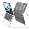 BlHMCASE Compatible with MacBook Pro 13 inch Case M2 2025, 2024-2016 A2338 M1 A2251 A2289 A2159 A1989 A1708 A1706, Cute White Polka Dot Protective Hard Shell Clear Black Cover for Mac Pro 13 view 4