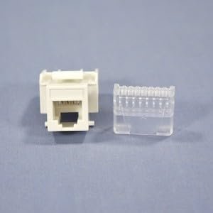 #US 5511-3EW White Cat3e Snap-in 110 6Wire Modular Phone/Data Jack