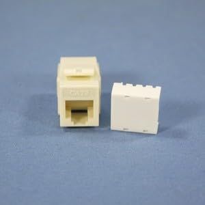 #US Almond Snap-in Modular Voice Jack 110 6-Position RJ12 5547-3EA