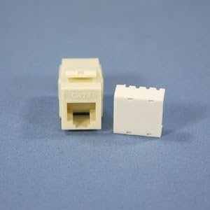 #US Almond Snap-in Modular Voice Jack 110 6-Position RJ12 5547-3EA