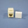 #US Almond Snap-in Modular Voice Jack 110 6-Position RJ12 5547-3EA view 1