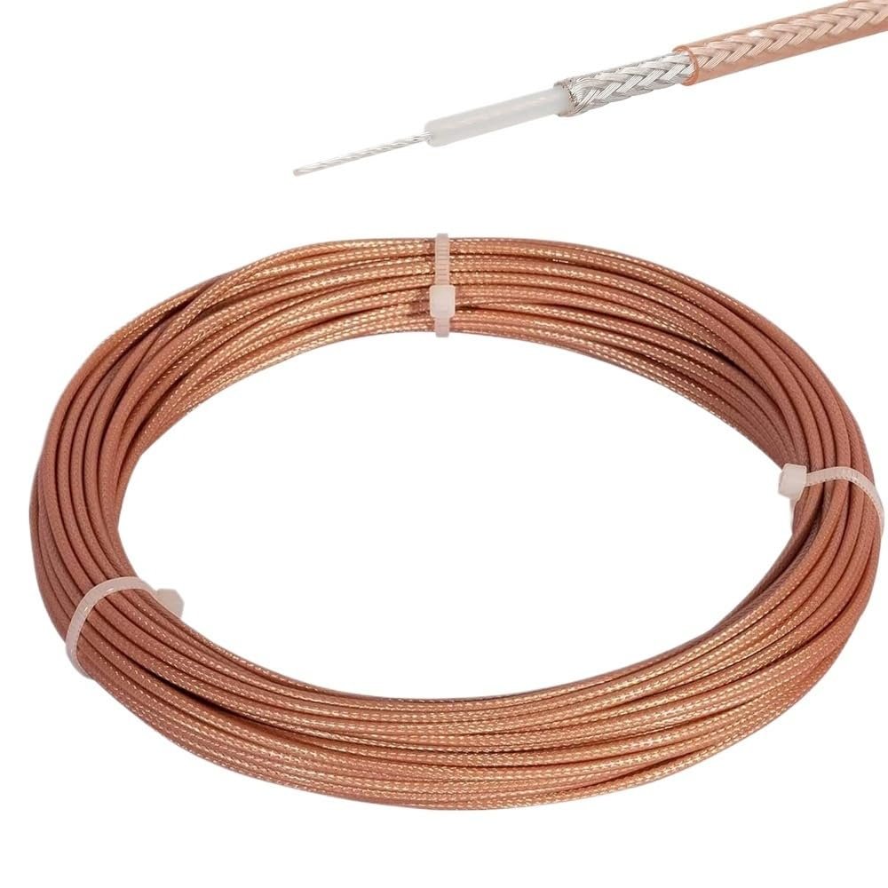 10meter RG316 Coaxial Cable 2.5mm 50  Low Loss 30ft for Crimp Connector