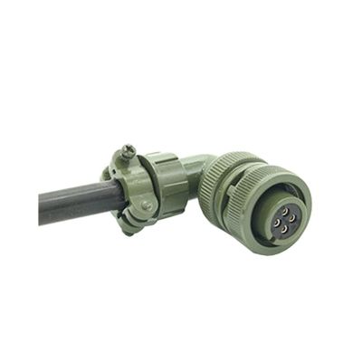 1 Set 4 Pin Standard Aviation Plug MS3108A-14S-2S/P MS3102A Elbow Connector MS5015 Series MS3108A-14S-2P(Dark Grey)