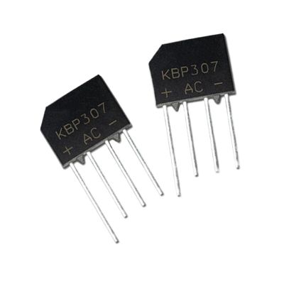 10/20Pcs KBP307 Bridge Rectifier 3A/600V KBP307G Stack DIP-4 Flat(10Pcs)