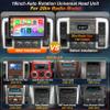 10 inch Double Din Car Radio Touch screen GPS Navigation Stereo, Wireless CarPlay & Android Auto Head Unit,Bluetooth, FM Radio Receiver, Automatic Rotation IPS Split Screen, Mirrorlink,SWC,DSP, Camera view 2