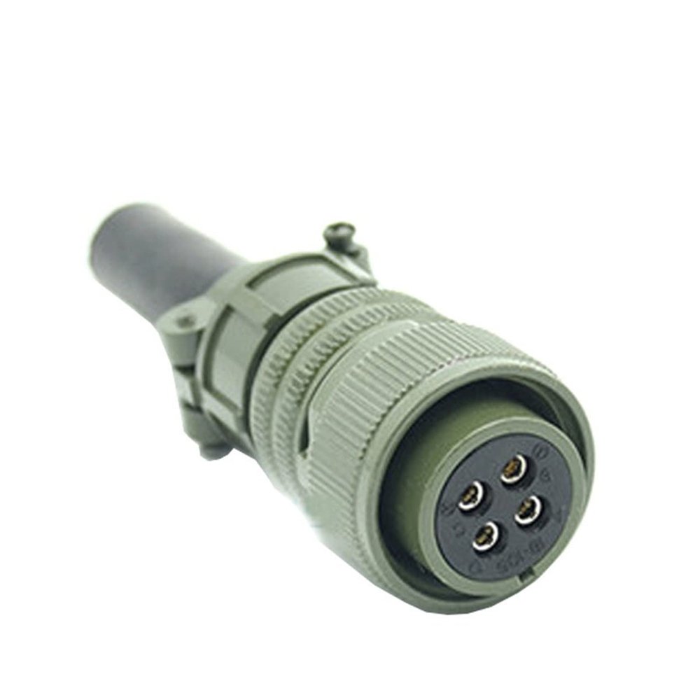 1 Set 4 Pin Standard Aviation Plug MS3108A-14S-2S/P MS3102A Elbow Connector MS5015 Series MS3108A-14S-2P(Orange)