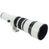 ciciglow Ultra Long Zoom Telephoto Lens, 500mm F6.3, Achromatic Refractor Mirror Design, Manual Focus, Depth of Field Scales, Ideal for Bird and Wildlife Photography (White) view 2