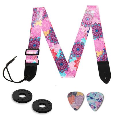 MVNOIRE Classical Guitar Strap Personality Crossbody Men's And Women's Picks Buckle