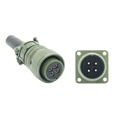 1 Set 4 Pin Standard Aviation Plug MS3108A-14S-2S/P MS3102A Elbow Connector MS5015 Series MS3108A-14S-2P(Gold)