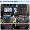 Leadfan Android Car Radio for Nissan Altima 2008-2012 Wireless Carplay & Android Auto, 9 Inch IPS Touch Screen Car Stereo in Dash GPS Bluetooth FM WiFi Backup Camera MirrorLink SWC 2G+32G view 2