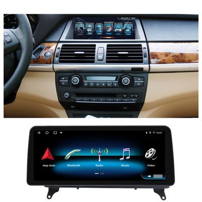 10.25" Car Stereo Audio with EVO-System,Bluetooth MP5 Player USB FM Multimedia Radio with Steering Wheel Remote fit for BMW X5 E70 xDrive30d xDrive30i 35i 40d 40i 48i 50i X6 E71 E72