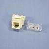 #US 5511-3ELA Lt Almond Cat 3e 6-Wire 110 Modular Phone/Data Jack view 1