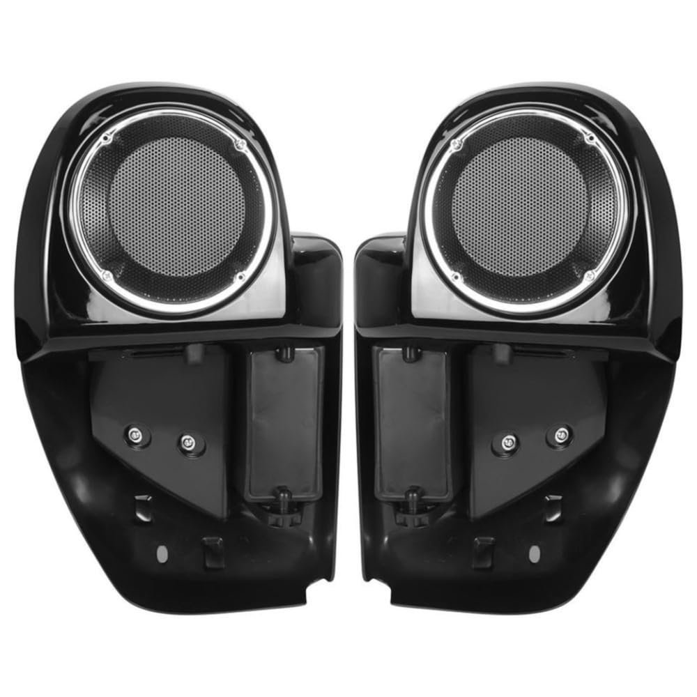 6.5 Inch Speaker Pod Enclosure Compatible with Motorcycle Lower Vented Fairing Compatible with Touring Road Electra FLHX FLTRX FLHTK Automotive Parts