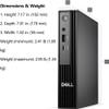 Dell Pro Micro QCM1250 Business Desktop, Latest Ultra-Compact Business Mini PC, Intel Core i5-14500T(14 Cores), 16GB DDR5, 512GB PCIe SSD, Dual 4K Display Support, RJ-45, USB-C, Windows 11 Pro view 3