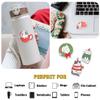 12 Pcs Christmas Cat Stickers Set, Cute Santa Hat Kitty Cup Mug Wreath Box Sweater Designs, Holiday Vinyl Stickers for Laptop, Water Bottle, Phone, Window, Helmet 4 Inches view 3