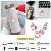 12 Pcs Christmas Gnome Stickers Set, Cute Holiday Scandinavian Designs with Candy Cane, Gift, Gingerbread, Cocoa Cup, Poinsettia and Snowflake Hats, Festive Vinyl Stickers Laptop Bottle 4 Inches view 3
