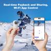 128GB Mini Body Camera with Audio & Video Recording-2K WiFi Action Camera with Charging Case, Thumb-Sized Wearable POV Cam, Stabilization, Magnetic Lanyard, Sports Cam for Work Travel Pet Walk Cycling view 4